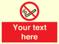 PS5260: Custom No E-cigarettes / Vaping Sign