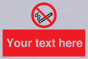 PS5260: Custom No E-cigarettes / Vaping Sign