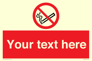 PS5260: Custom No E-cigarettes / Vaping Sign