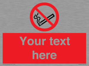 PS5260: Custom No E-cigarettes / Vaping Sign