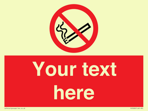 PS5260: Custom No E-cigarettes / Vaping Sign