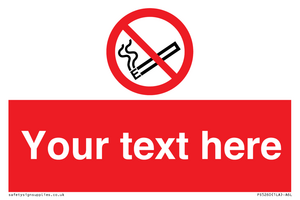 PS5260: Custom No E-cigarettes / Vaping Sign