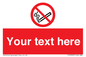 PS5260: Custom No E-cigarettes / Vaping Sign