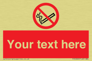 PS5260: Custom No E-cigarettes / Vaping Sign