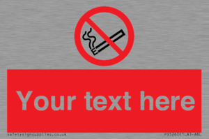 PS5260: Custom No E-cigarettes / Vaping Sign