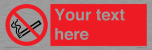 PS5260: Custom No E-cigarettes / Vaping Sign