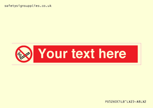 PS5260: Custom No E-cigarettes / Vaping Sign