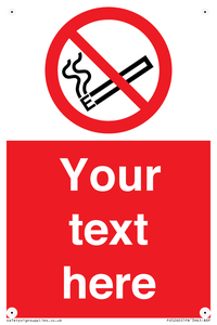 PS5260: Custom No E-cigarettes / Vaping Sign