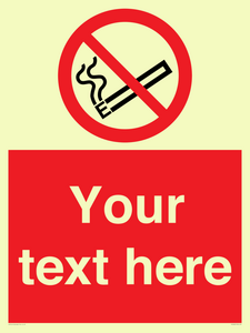 PS5260: Custom No E-cigarettes / Vaping Sign