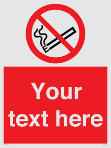 PS5260: Custom No E-cigarettes / Vaping Sign