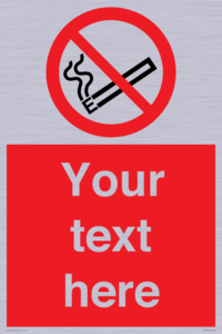 PS5260: Custom No E-cigarettes / Vaping Sign