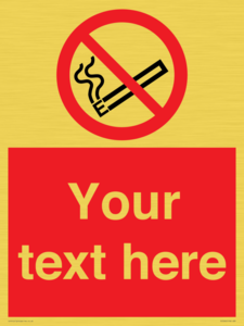 PS5260: Custom No E-cigarettes / Vaping Sign