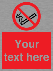 PS5260: Custom No E-cigarettes / Vaping Sign