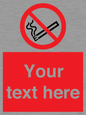 PS5260: Custom No E-cigarettes / Vaping Sign