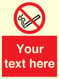 PS5260: Custom No E-cigarettes / Vaping Sign