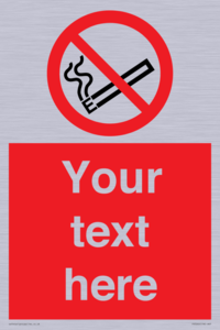 PS5260: Custom No E-cigarettes / Vaping Sign