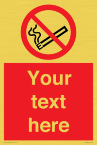 PS5260: Custom No E-cigarettes / Vaping Sign