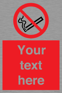 PS5260: Custom No E-cigarettes / Vaping Sign