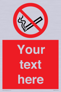 PS5260: Custom No E-cigarettes / Vaping Sign