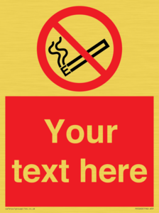 PS5260: Custom No E-cigarettes / Vaping Sign