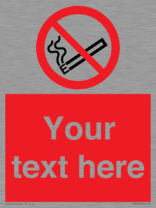 PS5260: Custom No E-cigarettes / Vaping Sign