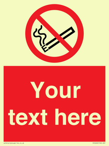 PS5260: Custom No E-cigarettes / Vaping Sign