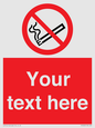 PS5260: Custom No E-cigarettes / Vaping Sign