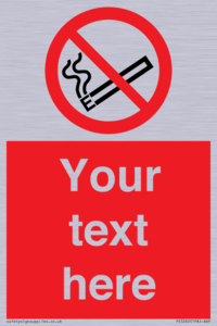 PS5260: Custom No E-cigarettes / Vaping Sign