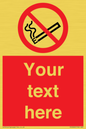 PS5260: Custom No E-cigarettes / Vaping Sign
