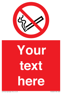 PS5260: Custom No E-cigarettes / Vaping Sign