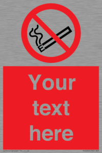 PS5260: Custom No E-cigarettes / Vaping Sign