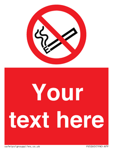 PS5260: Custom No E-cigarettes / Vaping Sign