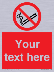 PS5260: Custom No E-cigarettes / Vaping Sign