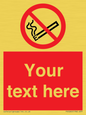 PS5260: Custom No E-cigarettes / Vaping Sign