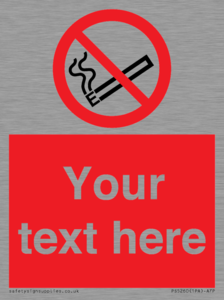 PS5260: Custom No E-cigarettes / Vaping Sign