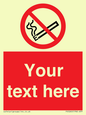 PS5260: Custom No E-cigarettes / Vaping Sign