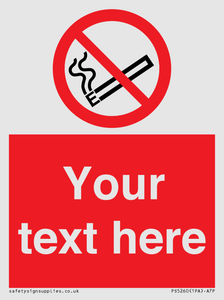 PS5260: Custom No E-cigarettes / Vaping Sign