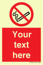 PS5260: Custom No E-cigarettes / Vaping Sign
