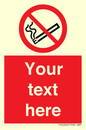 PS5260: Custom No E-cigarettes / Vaping Sign