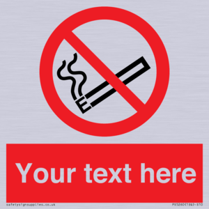 PS5260: Custom No E-cigarettes / Vaping Sign