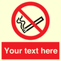 PS5260: Custom No E-cigarettes / Vaping Sign