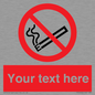PS5260: Custom No E-cigarettes / Vaping Sign