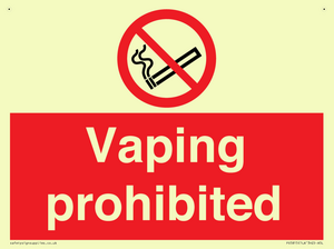 PS5815: Vaping prohibited