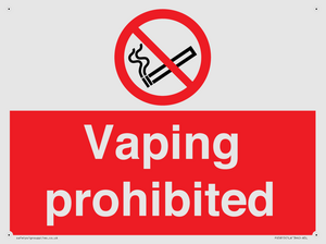 PS5815: Vaping prohibited