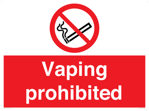 PS5815: Vaping prohibited