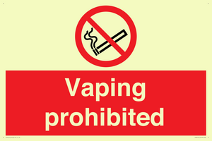 PS5815: Vaping prohibited