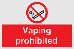 PS5815: Vaping prohibited