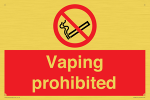 PS5815: Vaping prohibited