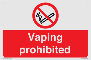PS5815: Vaping prohibited
