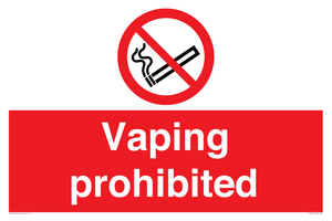 PS5815: Vaping prohibited